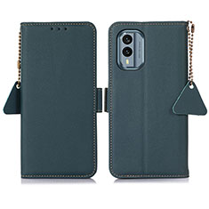 Custodia Portafoglio In Pelle Cover con Supporto B04H per Nokia X30 5G Verde