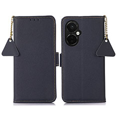 Custodia Portafoglio In Pelle Cover con Supporto B04H per OnePlus Nord CE 3 Lite 5G Blu