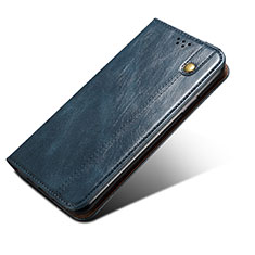 Custodia Portafoglio In Pelle Cover con Supporto B04S per Samsung Galaxy S21 Plus 5G Blu