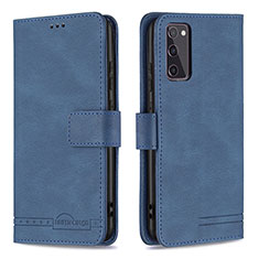 Custodia Portafoglio In Pelle Cover con Supporto B05F per Samsung Galaxy S20 FE (2022) 5G Blu