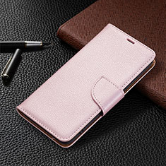 Custodia Portafoglio In Pelle Cover con Supporto B05F per Samsung Galaxy S21 5G Rosa