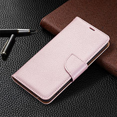 Custodia Portafoglio In Pelle Cover con Supporto B05F per Samsung Galaxy S21 Plus 5G Rosa