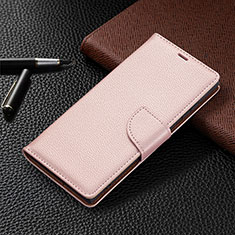 Custodia Portafoglio In Pelle Cover con Supporto B05F per Samsung Galaxy S21 Ultra 5G Rosa