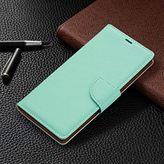 Custodia Portafoglio In Pelle Cover con Supporto B05F per Samsung Galaxy S23 Ultra 5G Verde