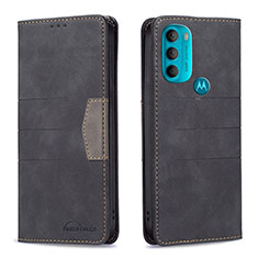 Custodia Portafoglio In Pelle Cover con Supporto B06F per Motorola Moto G71 5G Nero