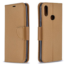 Custodia Portafoglio In Pelle Cover con Supporto B06F per Samsung Galaxy A10s Marrone