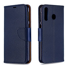 Custodia Portafoglio In Pelle Cover con Supporto B06F per Samsung Galaxy A40s Blu