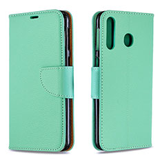 Custodia Portafoglio In Pelle Cover con Supporto B06F per Samsung Galaxy A40s Verde