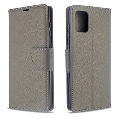 Custodia Portafoglio In Pelle Cover con Supporto B06F per Samsung Galaxy A71 4G A715 Grigio