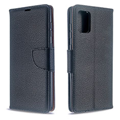 Custodia Portafoglio In Pelle Cover con Supporto B06F per Samsung Galaxy A71 4G A715 Nero