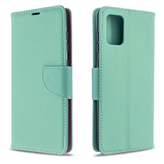 Custodia Portafoglio In Pelle Cover con Supporto B06F per Samsung Galaxy A71 4G A715 Verde