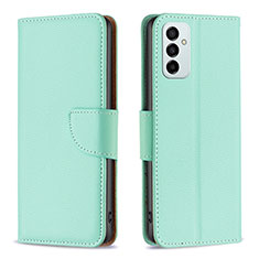 Custodia Portafoglio In Pelle Cover con Supporto B06F per Samsung Galaxy F23 5G Verde