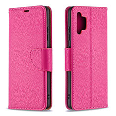 Custodia Portafoglio In Pelle Cover con Supporto B06F per Samsung Galaxy M32 5G Rosa Caldo