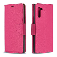 Custodia Portafoglio In Pelle Cover con Supporto B06F per Samsung Galaxy Note 10 5G Rosa Caldo