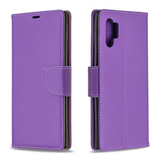 Custodia Portafoglio In Pelle Cover con Supporto B06F per Samsung Galaxy Note 10 Plus 5G Viola