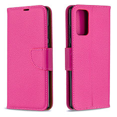 Custodia Portafoglio In Pelle Cover con Supporto B06F per Samsung Galaxy Note 20 5G Rosa Caldo