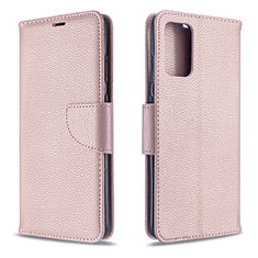 Custodia Portafoglio In Pelle Cover con Supporto B06F per Samsung Galaxy S20 5G Oro Rosa