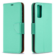 Custodia Portafoglio In Pelle Cover con Supporto B06F per Samsung Galaxy S20 Lite 5G Verde
