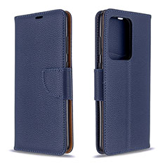 Custodia Portafoglio In Pelle Cover con Supporto B06F per Samsung Galaxy S20 Plus 5G Blu