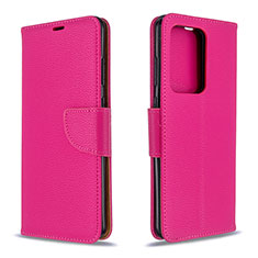 Custodia Portafoglio In Pelle Cover con Supporto B06F per Samsung Galaxy S20 Plus 5G Rosa Caldo