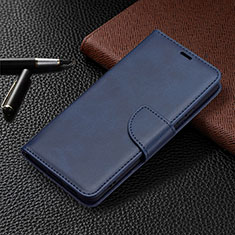 Custodia Portafoglio In Pelle Cover con Supporto B06F per Samsung Galaxy S21 5G Blu