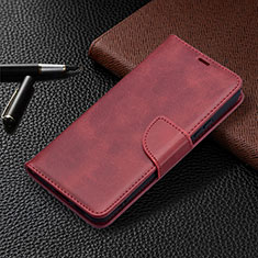 Custodia Portafoglio In Pelle Cover con Supporto B06F per Samsung Galaxy S21 5G Rosso
