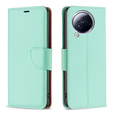 Custodia Portafoglio In Pelle Cover con Supporto B06F per Xiaomi Civi 3 5G Verde