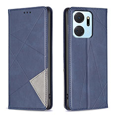 Custodia Portafoglio In Pelle Cover con Supporto B07F per Huawei Honor X7a Blu