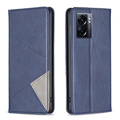 Custodia Portafoglio In Pelle Cover con Supporto B07F per OnePlus Nord N300 5G Blu