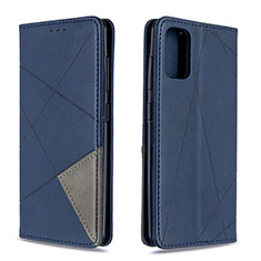 Custodia Portafoglio In Pelle Cover con Supporto B07F per Samsung Galaxy A41 Blu