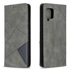 Custodia Portafoglio In Pelle Cover con Supporto B07F per Samsung Galaxy A42 5G Grigio