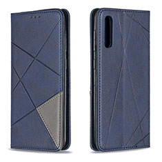 Custodia Portafoglio In Pelle Cover con Supporto B07F per Samsung Galaxy A50 Blu