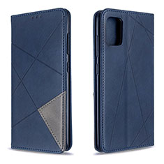 Custodia Portafoglio In Pelle Cover con Supporto B07F per Samsung Galaxy A51 4G Blu