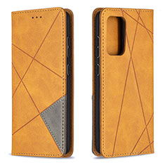 Custodia Portafoglio In Pelle Cover con Supporto B07F per Samsung Galaxy A52s 5G Marrone Chiaro