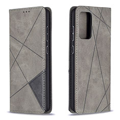 Custodia Portafoglio In Pelle Cover con Supporto B07F per Samsung Galaxy A72 5G Grigio