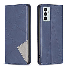Custodia Portafoglio In Pelle Cover con Supporto B07F per Samsung Galaxy F23 5G Blu