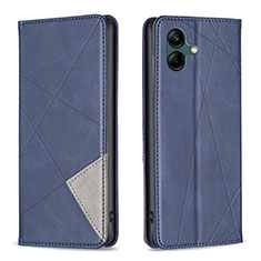 Custodia Portafoglio In Pelle Cover con Supporto B07F per Samsung Galaxy M04 Blu