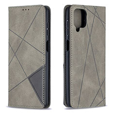 Custodia Portafoglio In Pelle Cover con Supporto B07F per Samsung Galaxy M12 Grigio