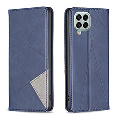 Custodia Portafoglio In Pelle Cover con Supporto B07F per Samsung Galaxy M33 5G Blu