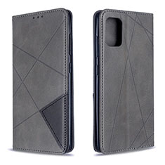 Custodia Portafoglio In Pelle Cover con Supporto B07F per Samsung Galaxy M40S Grigio