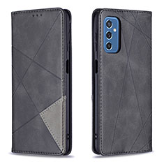 Custodia Portafoglio In Pelle Cover con Supporto B07F per Samsung Galaxy M52 5G Nero