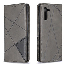 Custodia Portafoglio In Pelle Cover con Supporto B07F per Samsung Galaxy Note 10 5G Grigio