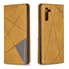 Custodia Portafoglio In Pelle Cover con Supporto B07F per Samsung Galaxy Note 10 5G Marrone Chiaro