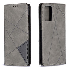 Custodia Portafoglio In Pelle Cover con Supporto B07F per Samsung Galaxy Note 20 5G Grigio