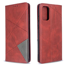 Custodia Portafoglio In Pelle Cover con Supporto B07F per Samsung Galaxy S20 5G Rosso