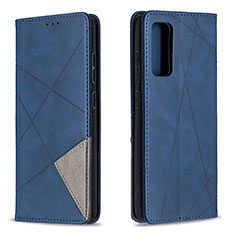 Custodia Portafoglio In Pelle Cover con Supporto B07F per Samsung Galaxy S20 FE (2022) 5G Blu