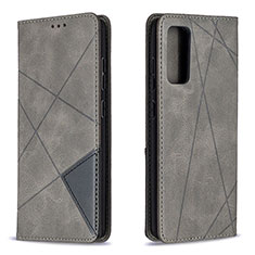 Custodia Portafoglio In Pelle Cover con Supporto B07F per Samsung Galaxy S20 FE (2022) 5G Grigio