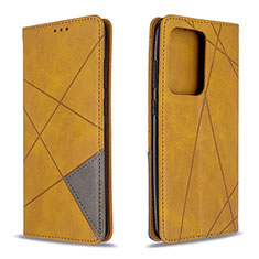 Custodia Portafoglio In Pelle Cover con Supporto B07F per Samsung Galaxy S20 Plus Marrone Chiaro