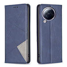 Custodia Portafoglio In Pelle Cover con Supporto B07F per Xiaomi Civi 3 5G Blu