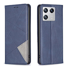 Custodia Portafoglio In Pelle Cover con Supporto B07F per Xiaomi Mi 13 5G Blu